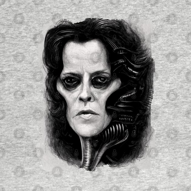 Sigourney Weaver Giger Style by TMBTM